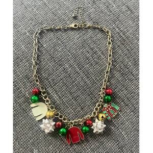 Christmas Holiday Festive Charm Necklace